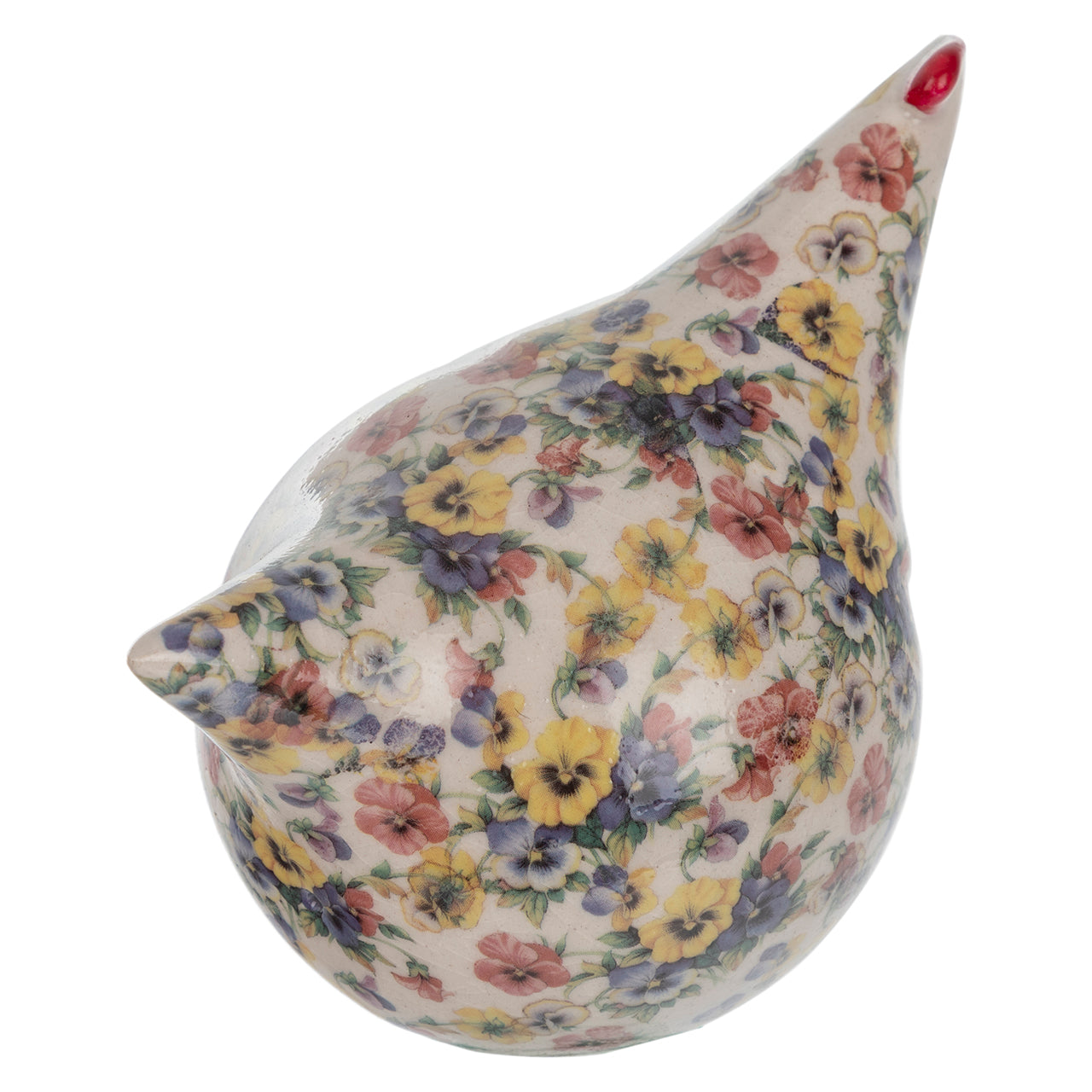 Ceramic Chicken - floral