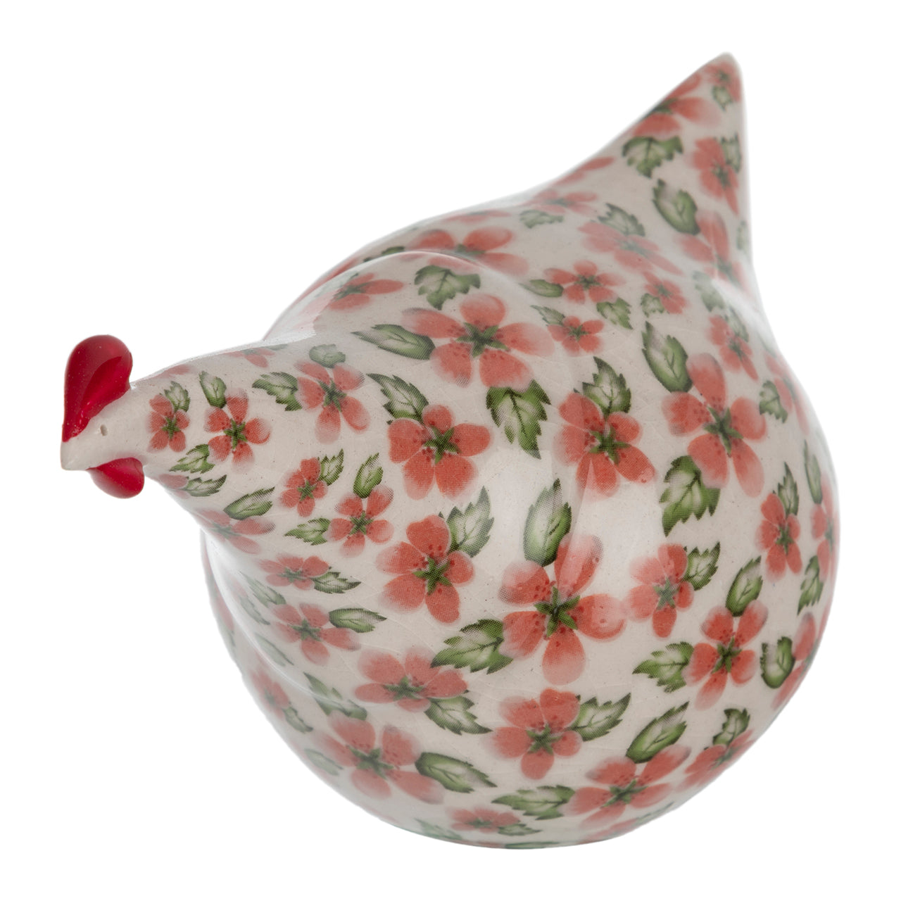 Ceramic Chicken - floral