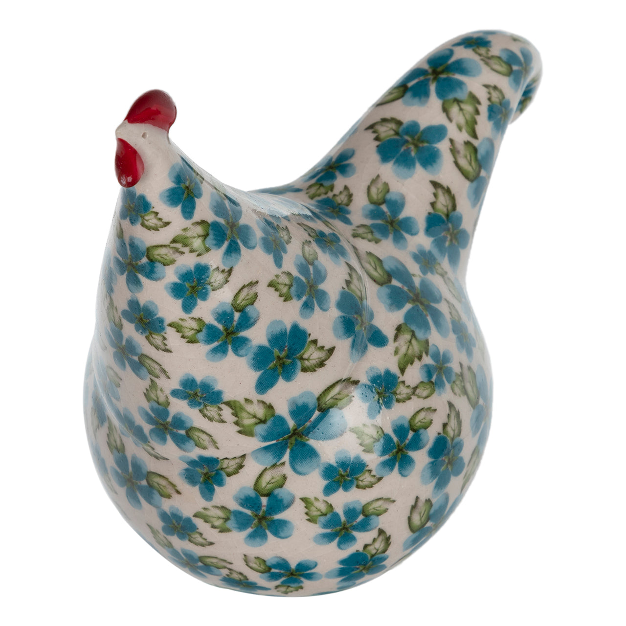 Ceramic Chicken - floral