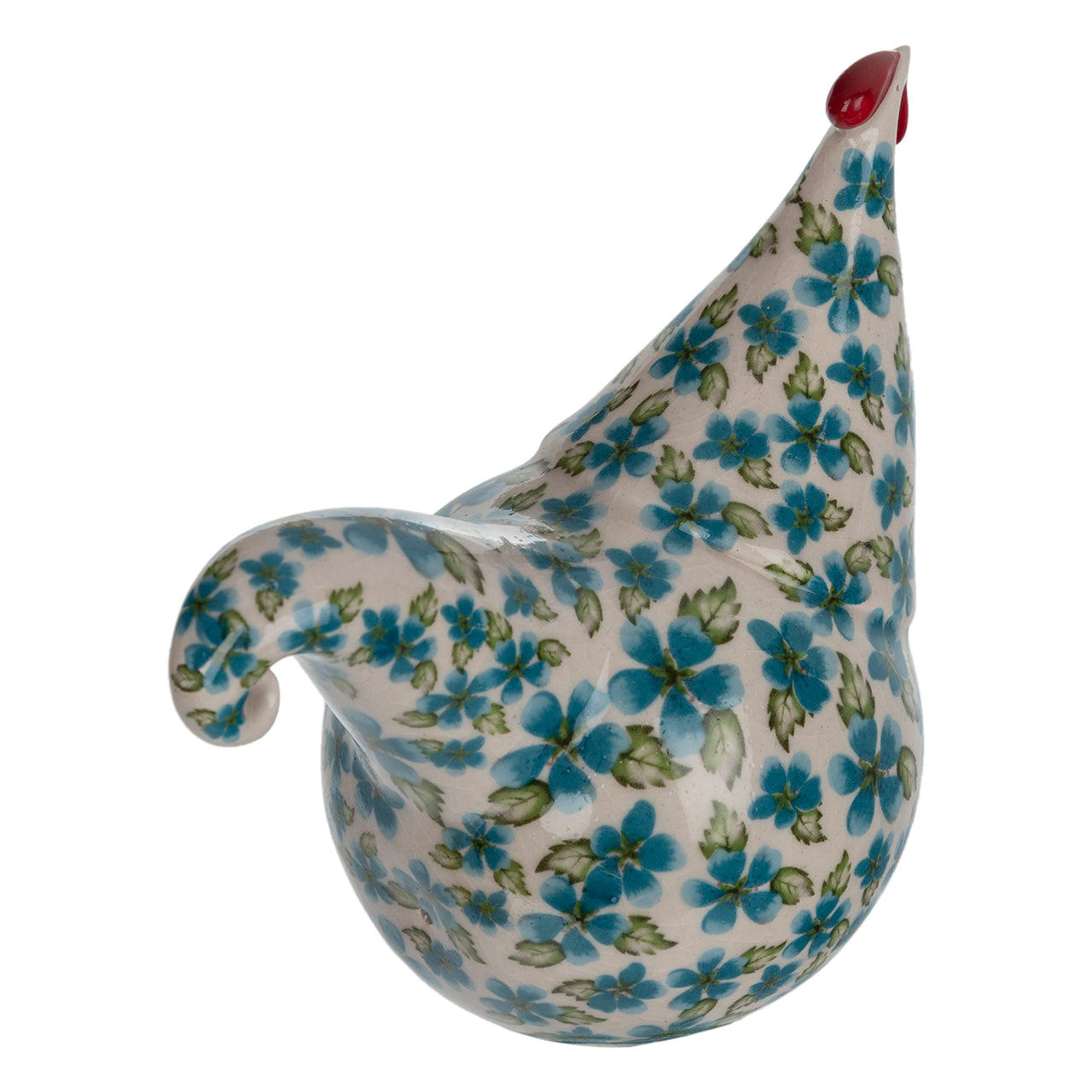 Ceramic Chicken - floral