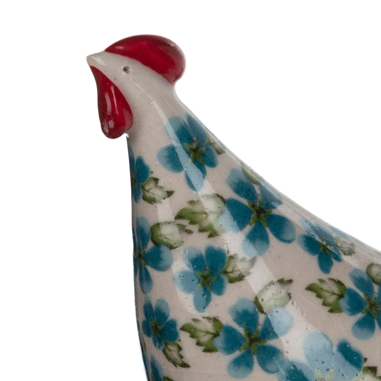 Ceramic Chicken - floral