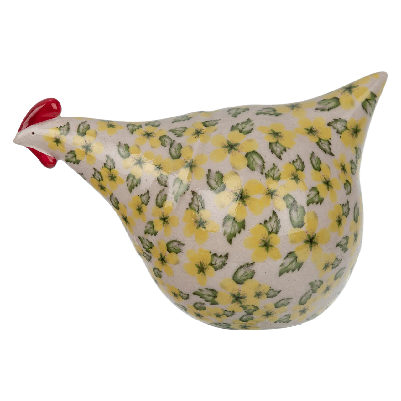 Ceramic Chicken - floral