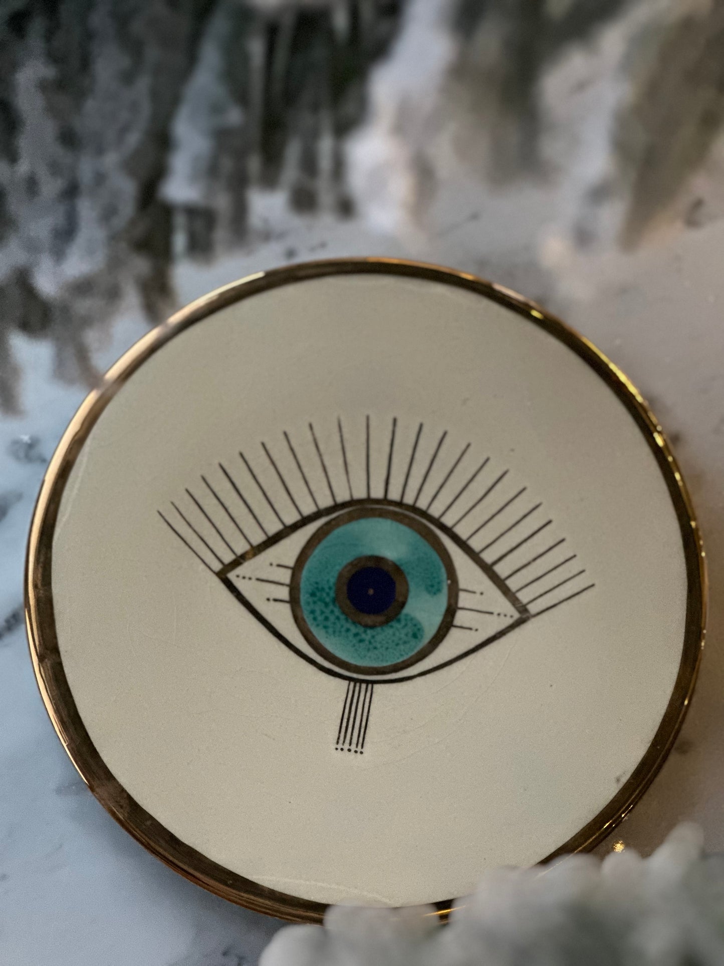 Ceramic Colorful Bowls & Evil Eyes Plates Gift Boxes