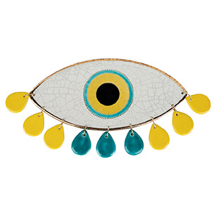 Handcrafted Minimal Crying Evil Eye Home Decor