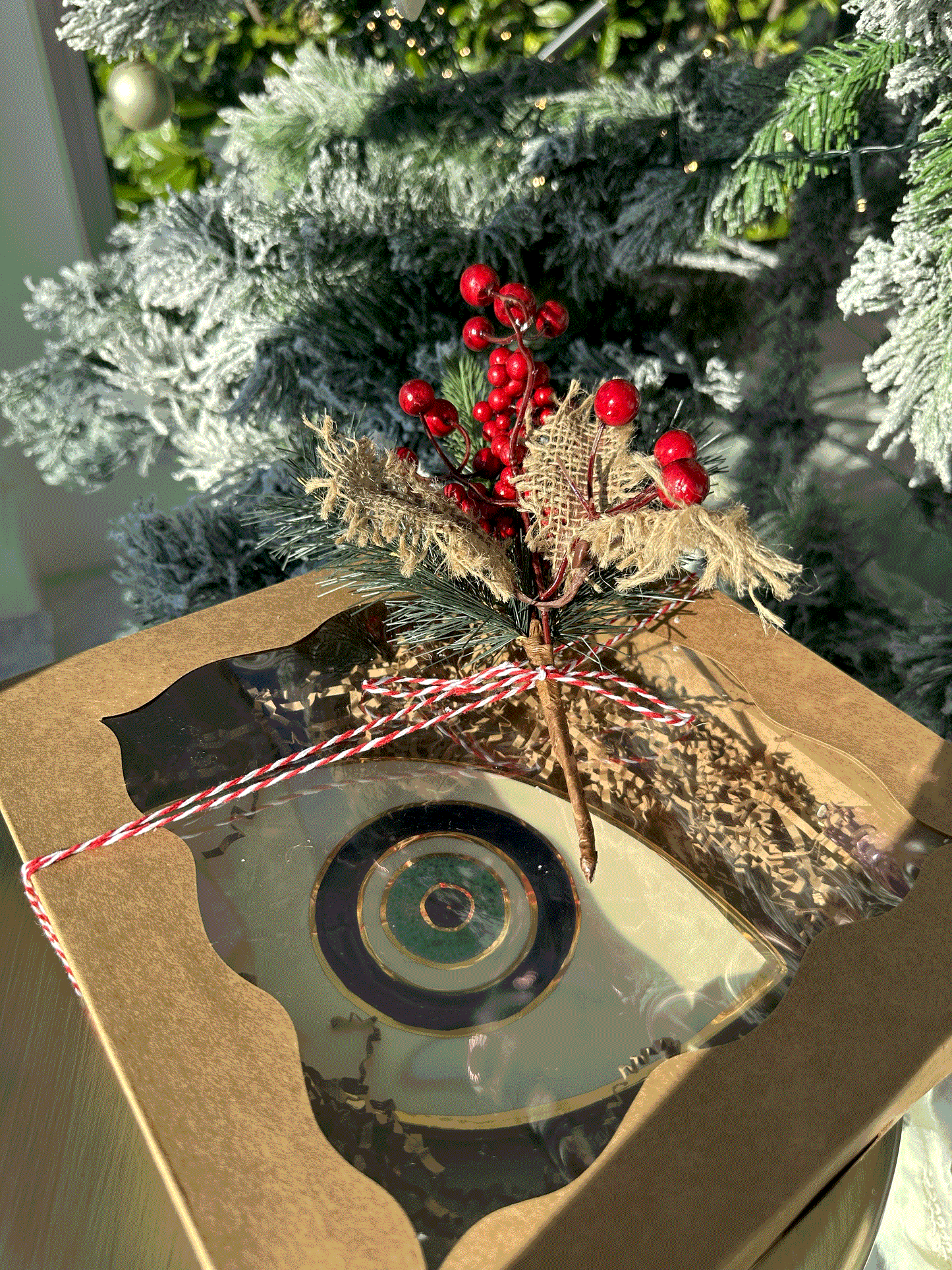 Ceramic Colorful Bowls & Evil Eyes Plates Gift Boxes