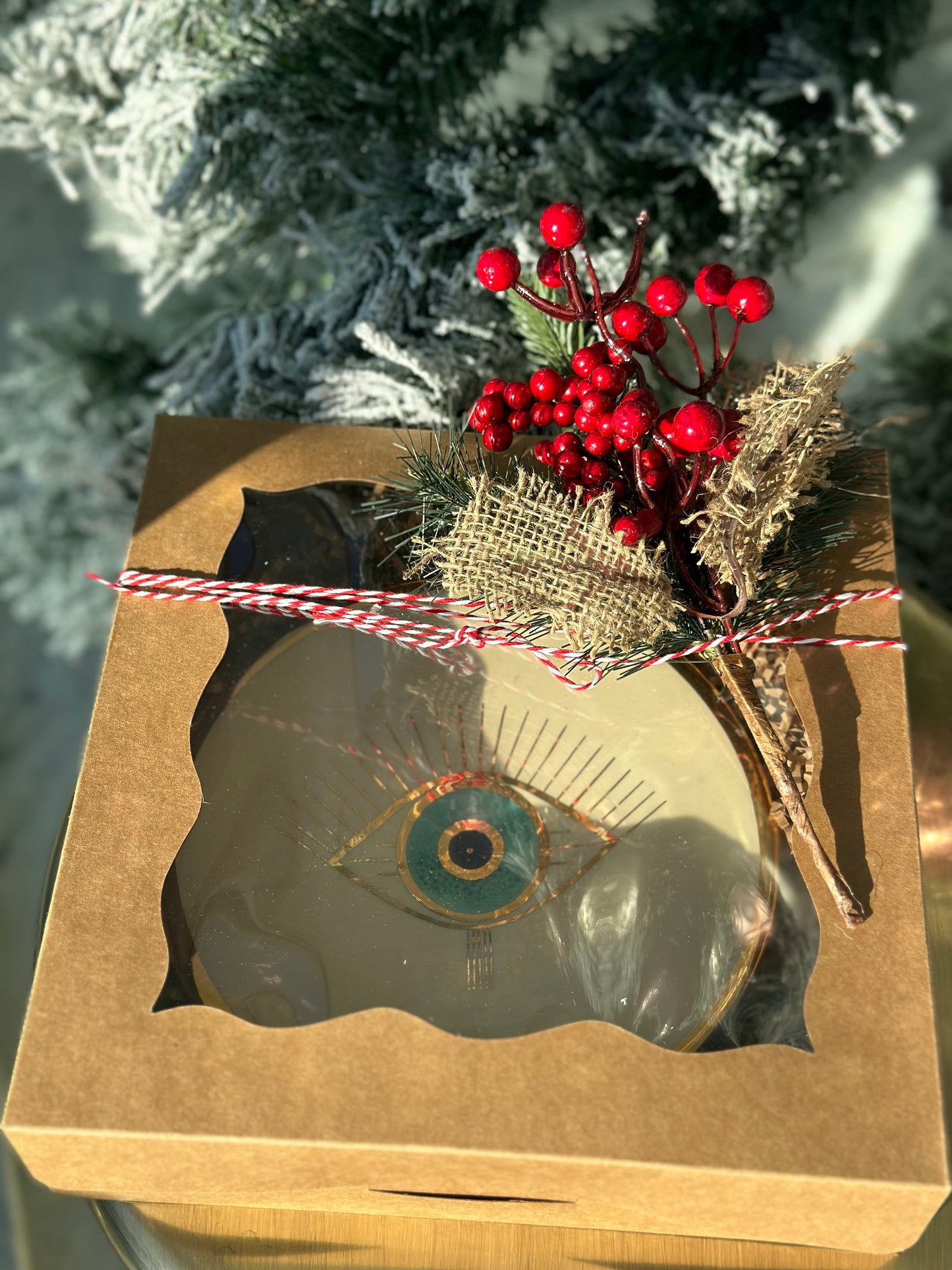 Ceramic Colorful Bowls & Evil Eyes Plates Gift Boxes