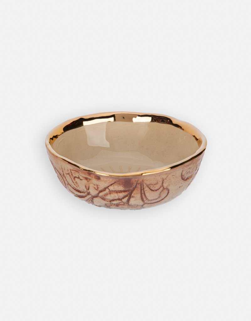 Ceramic Evil Eye Gold Plated Bowl | Miss Pop Art