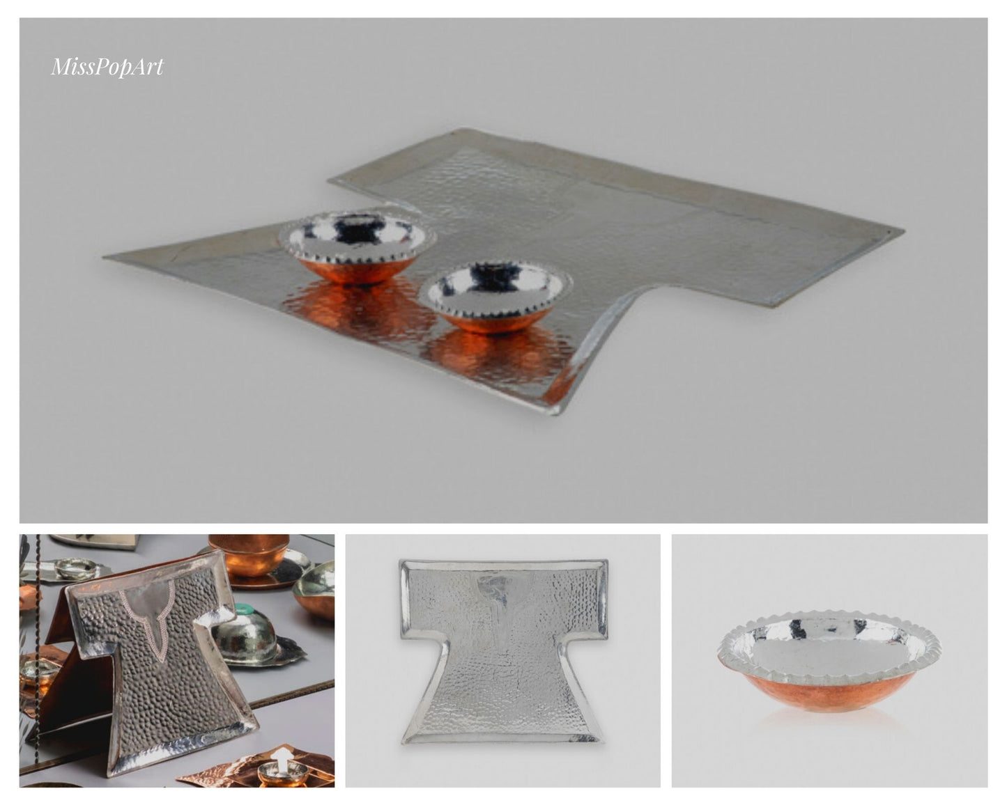 Decorative Cooper large Serving Tray