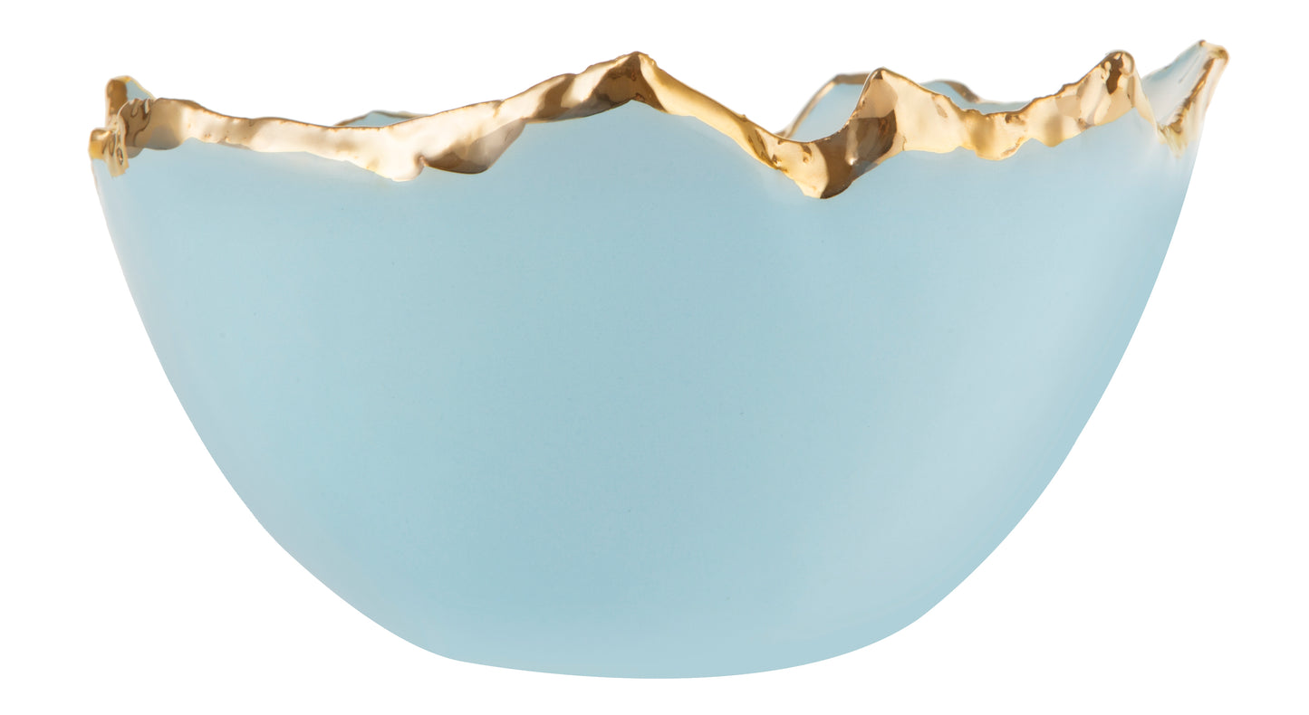 Gold Trimmed Wavy bowl - Berkeh 7"