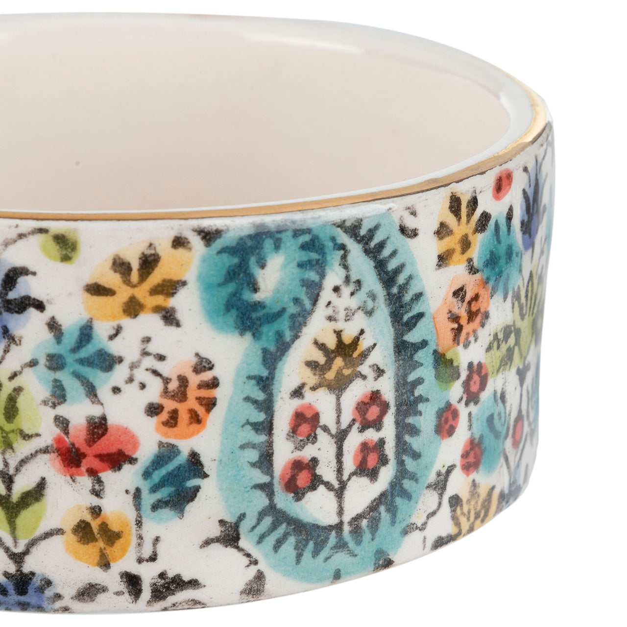 Painted Round Ceramic Bowl