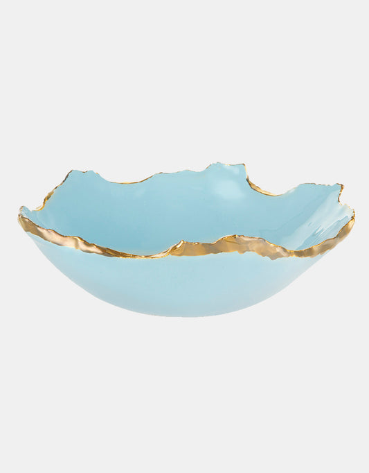 Gold Trimmed Wavy bowl - Berkeh 8"