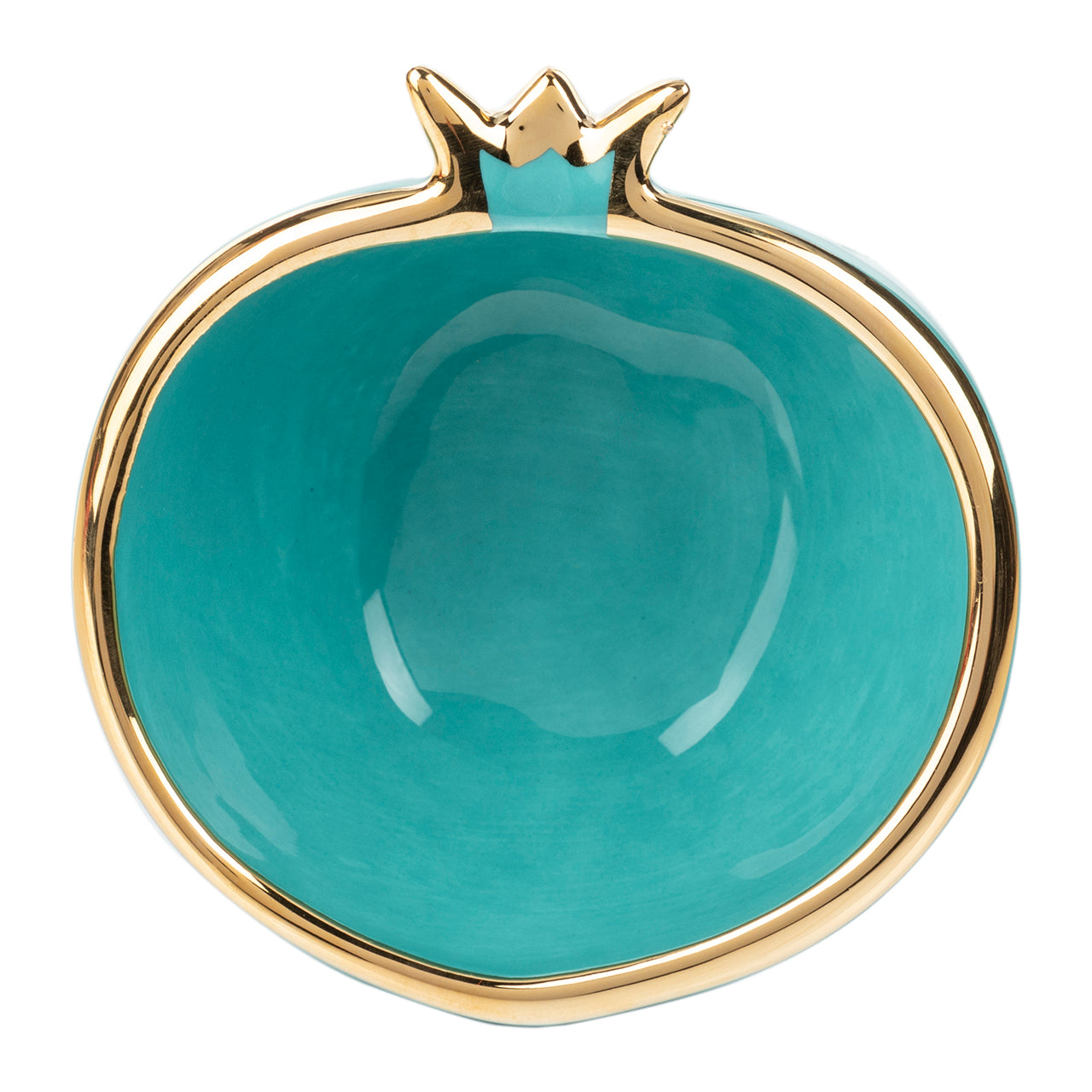 Gold Trim Pomegranate Bowl