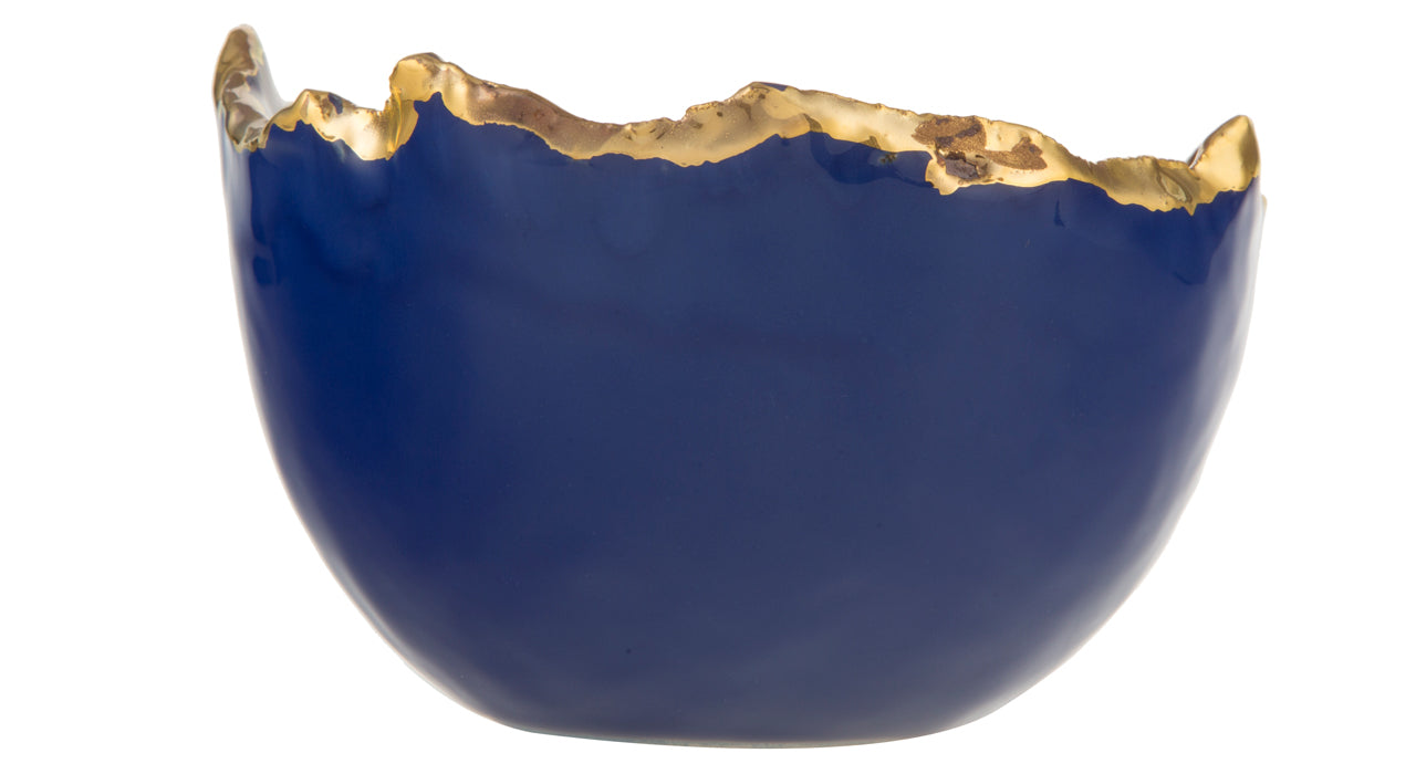 Gold Trimmed Wavy bowl - Berkeh 7"