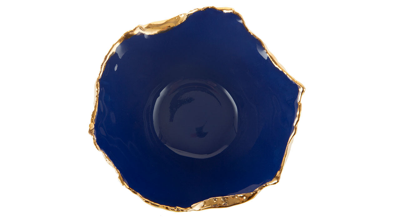 Gold Trimmed Wavy bowl - Berkeh 5.5"