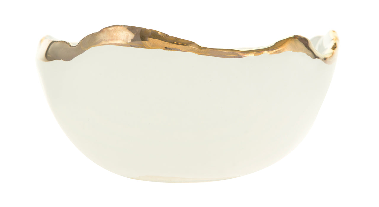 Gold Trimmed Wavy bowl - Berkeh 5"