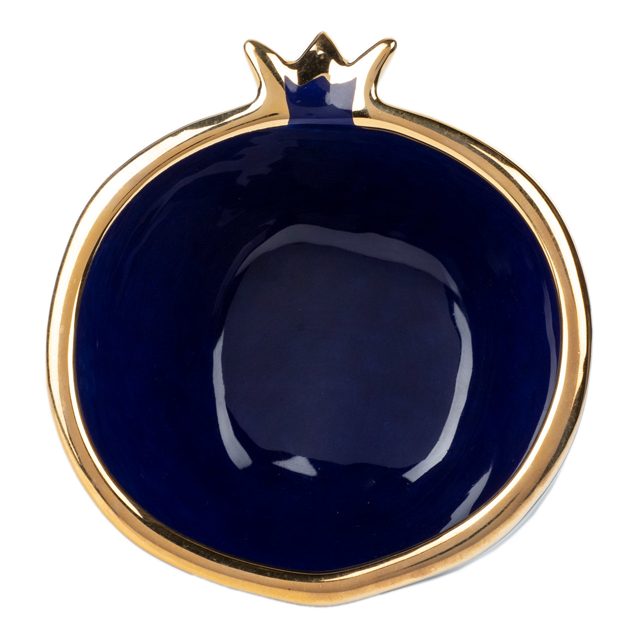 Gold Trim Pomegranate Bowl