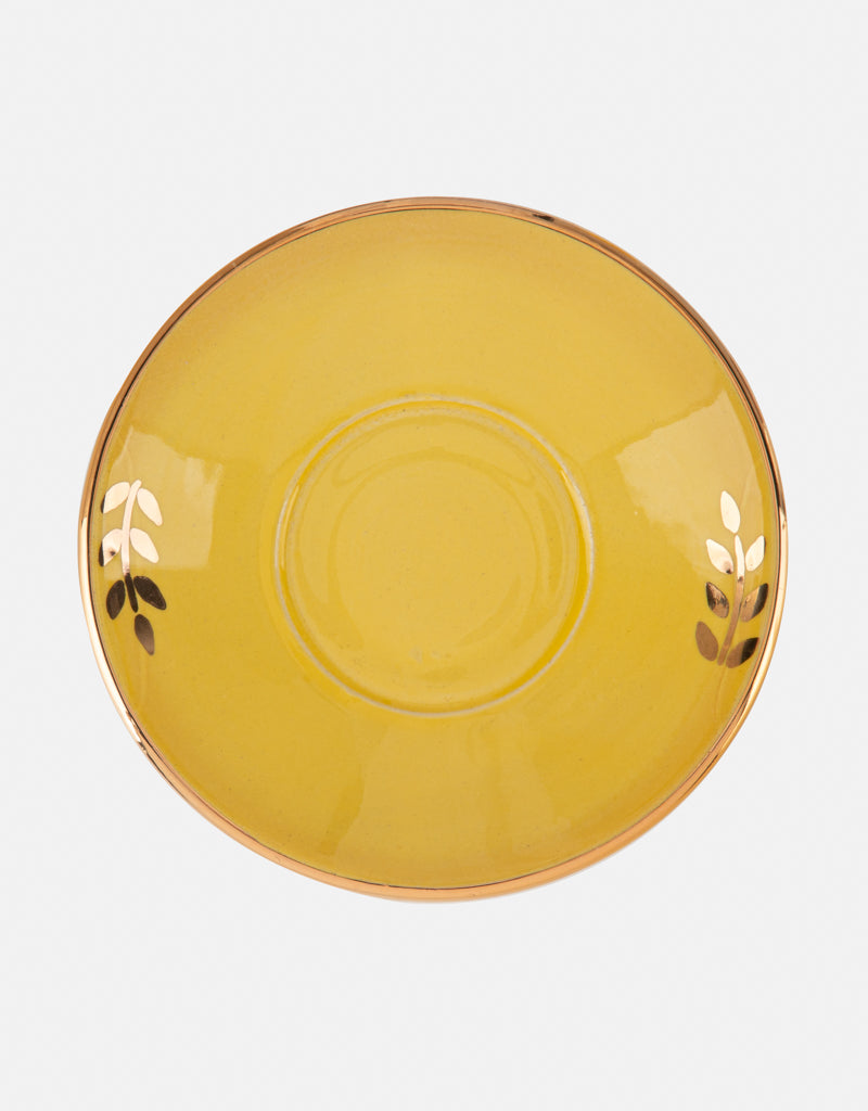 Royal Gold Luster Coffee/Tea Cup & Saucer