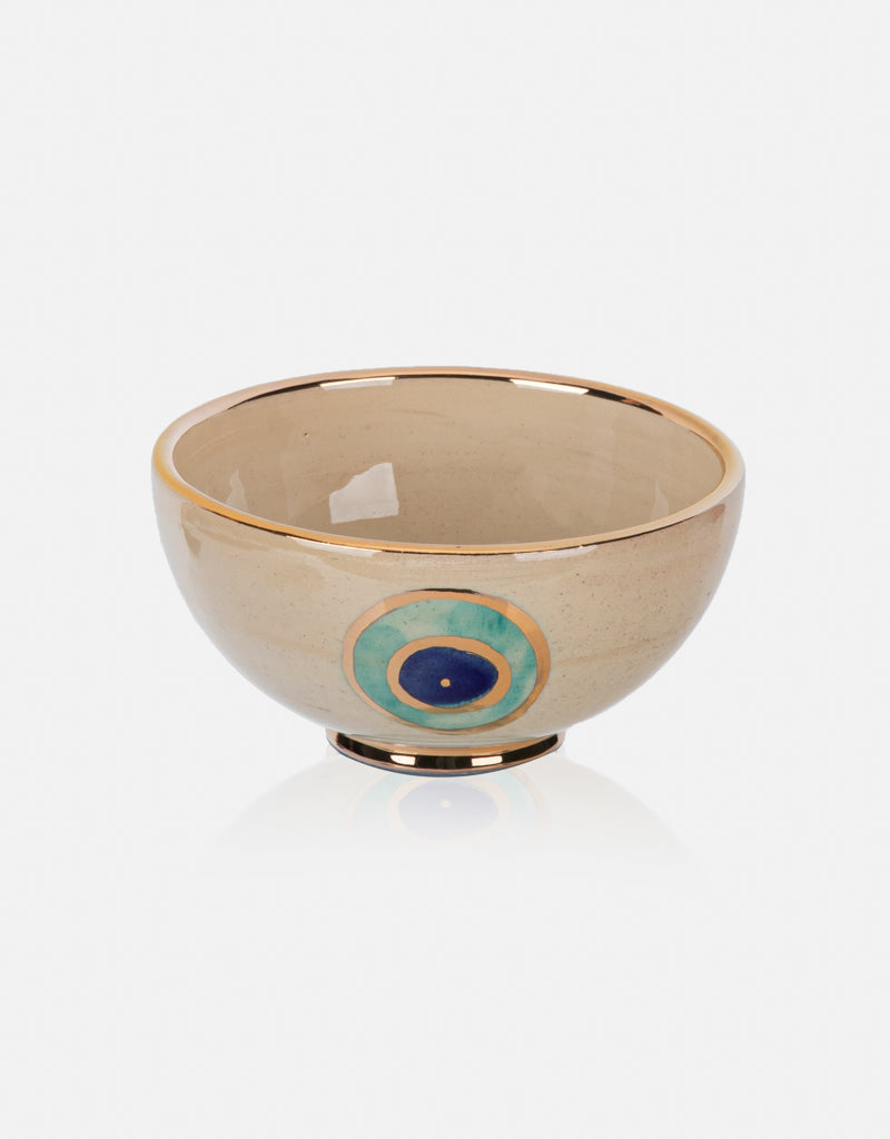 Evil Eye Gold Trim Bowl