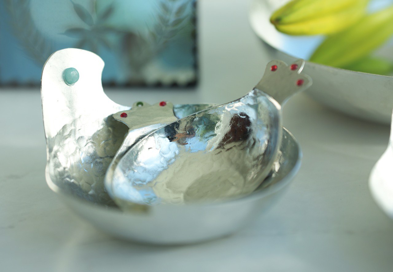 White Copper Bowls 7Sin set