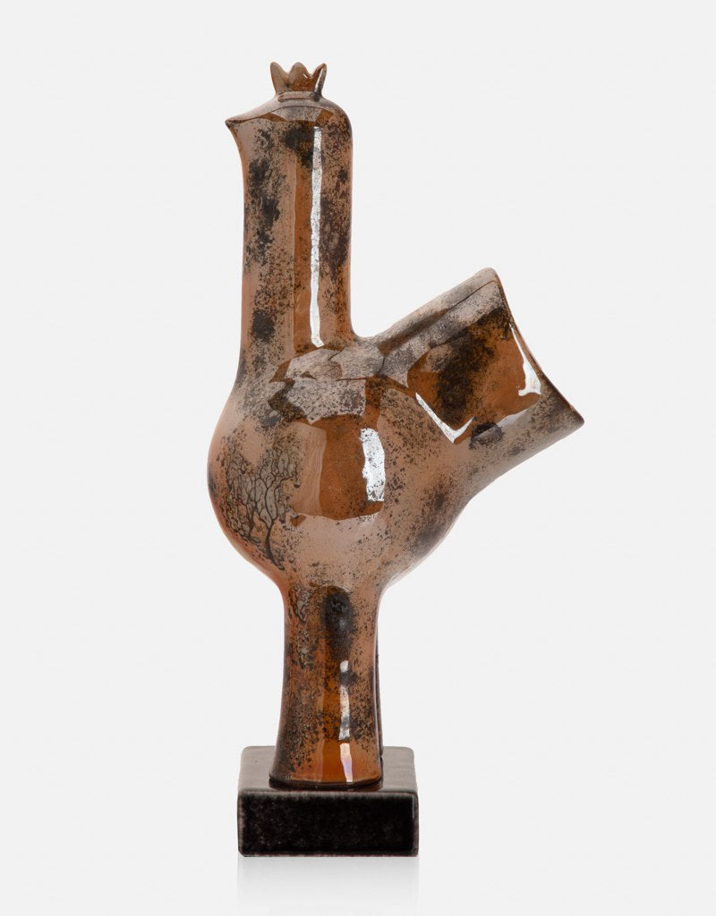 Ceramic Lustered Garden Bird (No. 25)
