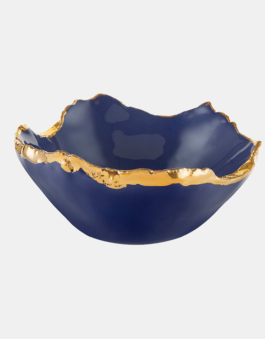 Gold Trimmed Wavy bowl - Berkeh 5.5"