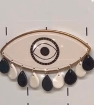 Handcrafted Minimal Crying Evil Eye Home Decor