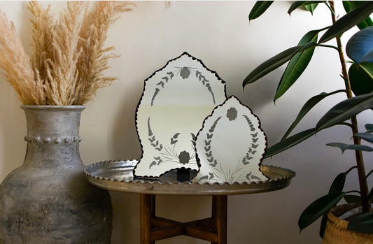 Oval Ornated Arched Mirror