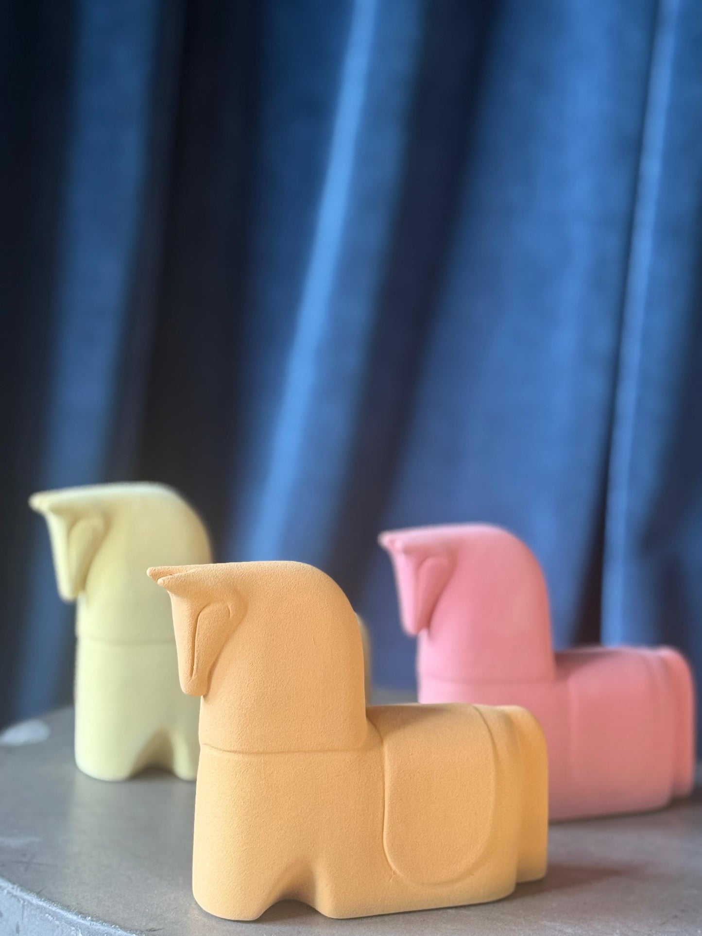 Small Knight Horse Ceramic Statues - Caspian Horse