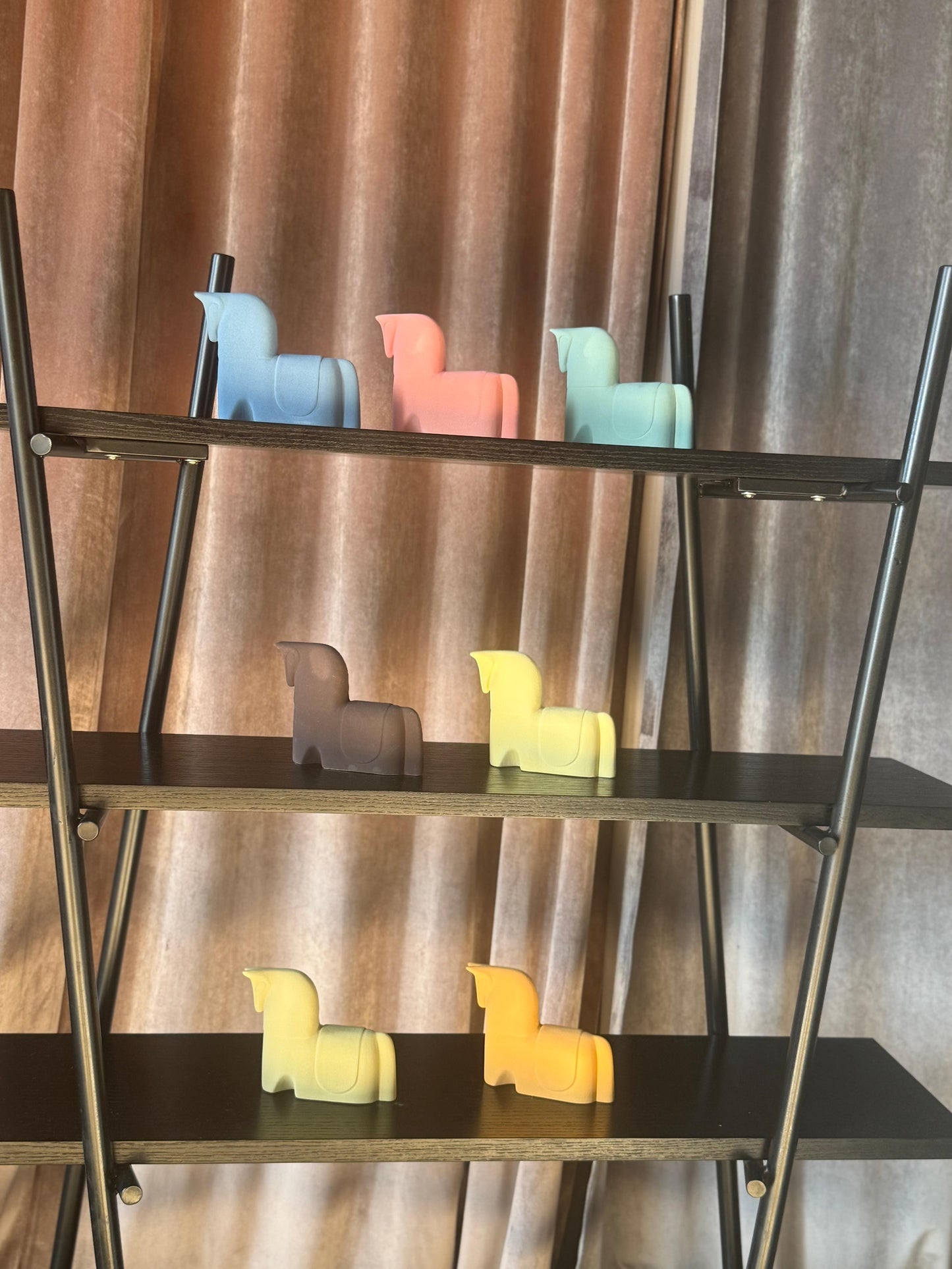 Small Knight Horse Ceramic Statues - Caspian Horse