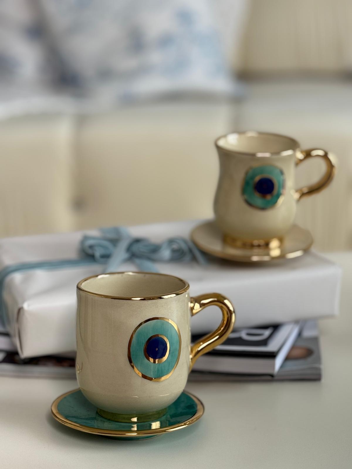 Ceramic Colorful Bowls & Evil Eyes Plates Gift Boxes