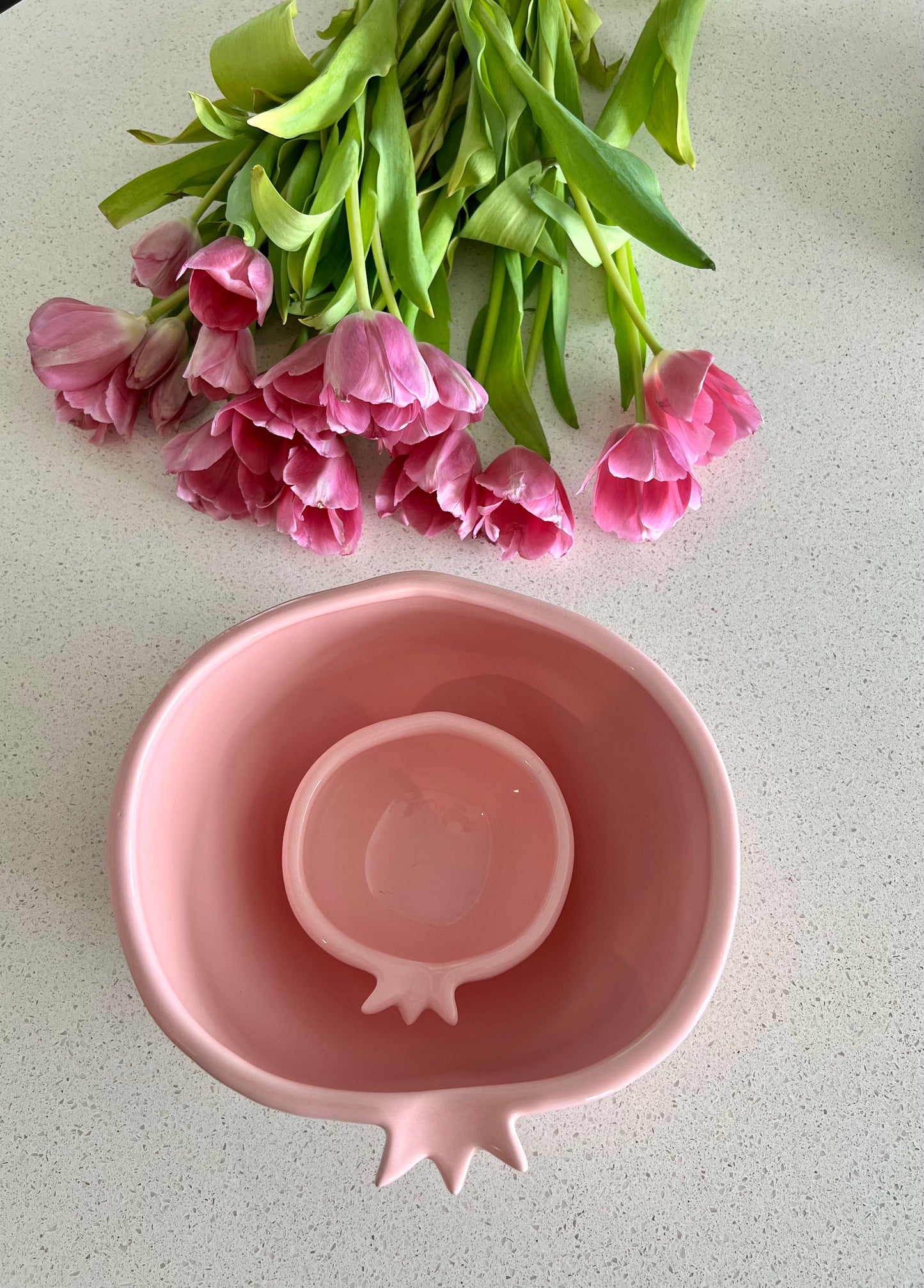 Simple Colorful Pomegranate Bowls