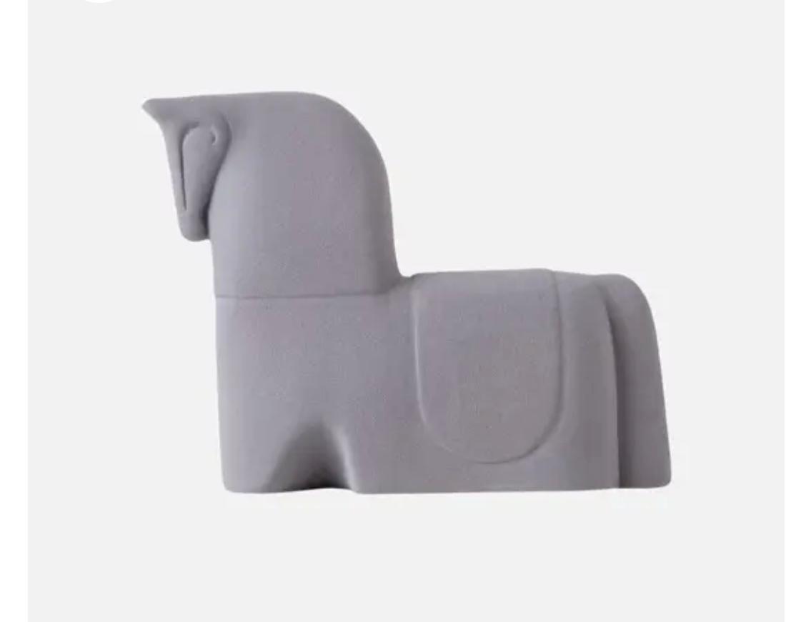 Small Knight Horse Ceramic Statues - Caspian Horse