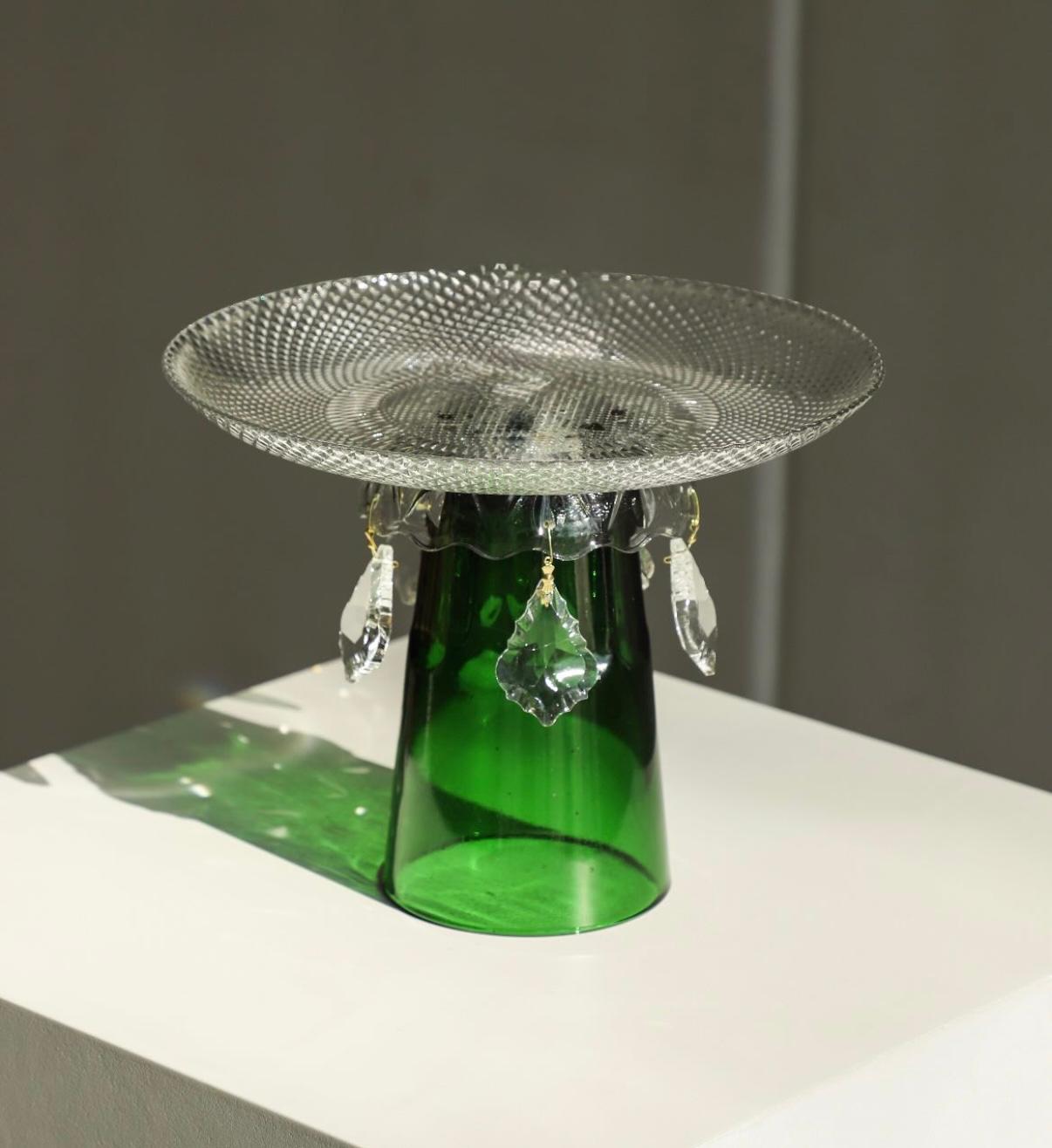 Handmade Colorful Glass Versatile Dishware - Glass Server - Candle Holder