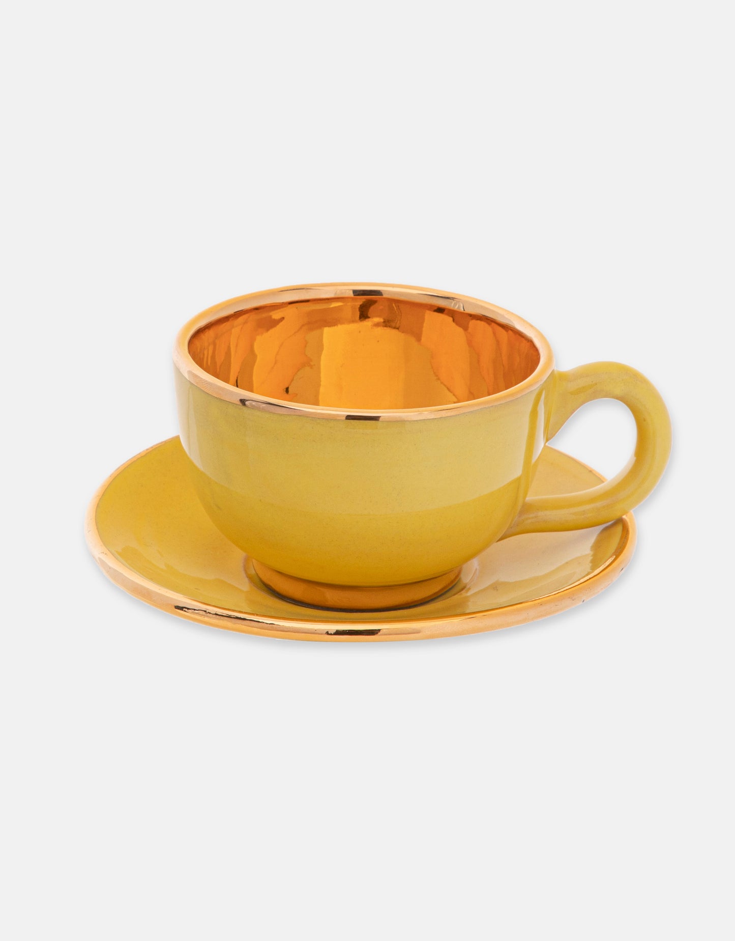 Royal Gold Luster Coffee/Tea Cup & Saucer