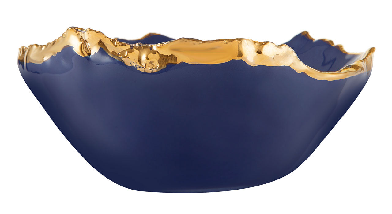 Gold Trimmed Wavy bowl - Berkeh 5.5"