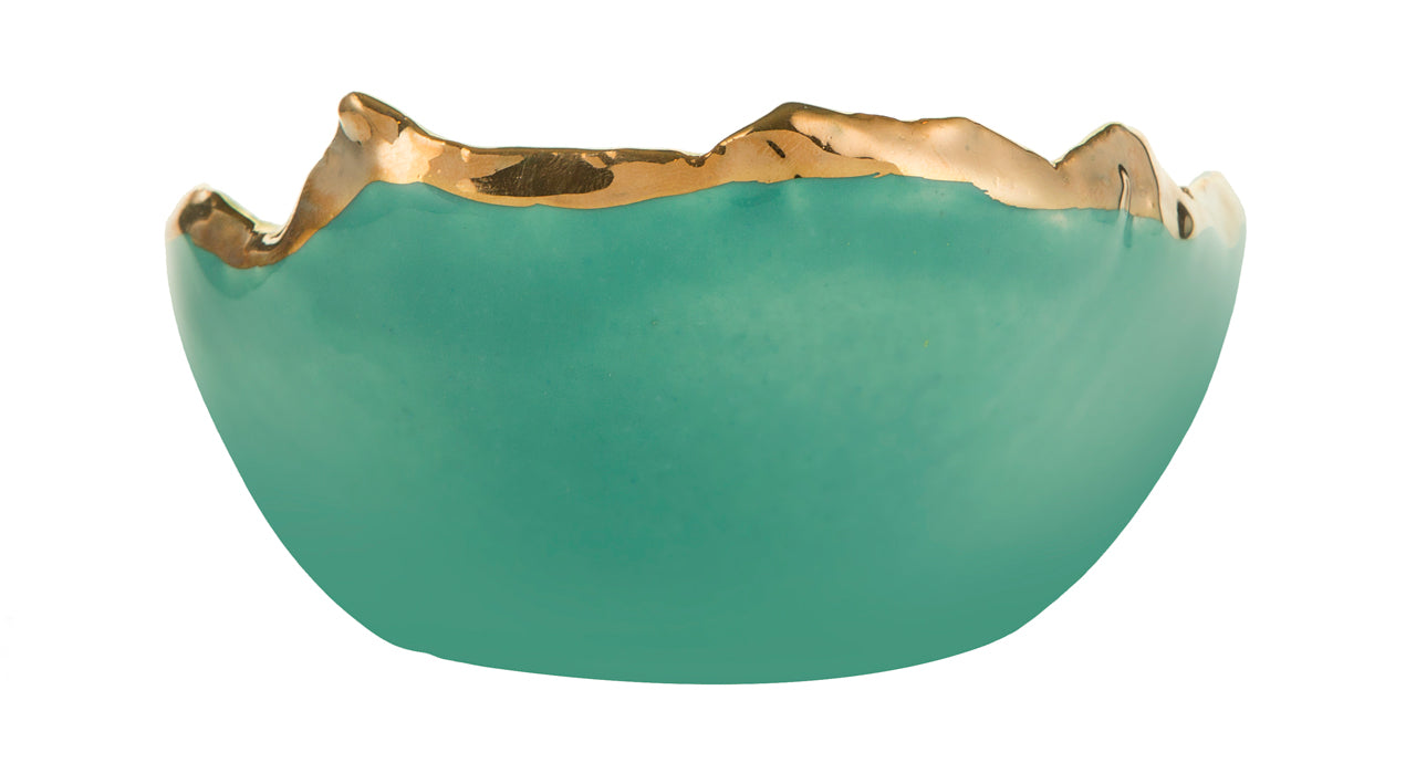 Gold Trimmed Wavy bowl - Berkeh 5"