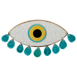 Handcrafted Minimal Crying Evil Eye Home Decor