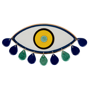 Handcrafted Minimal Crying Evil Eye Home Decor