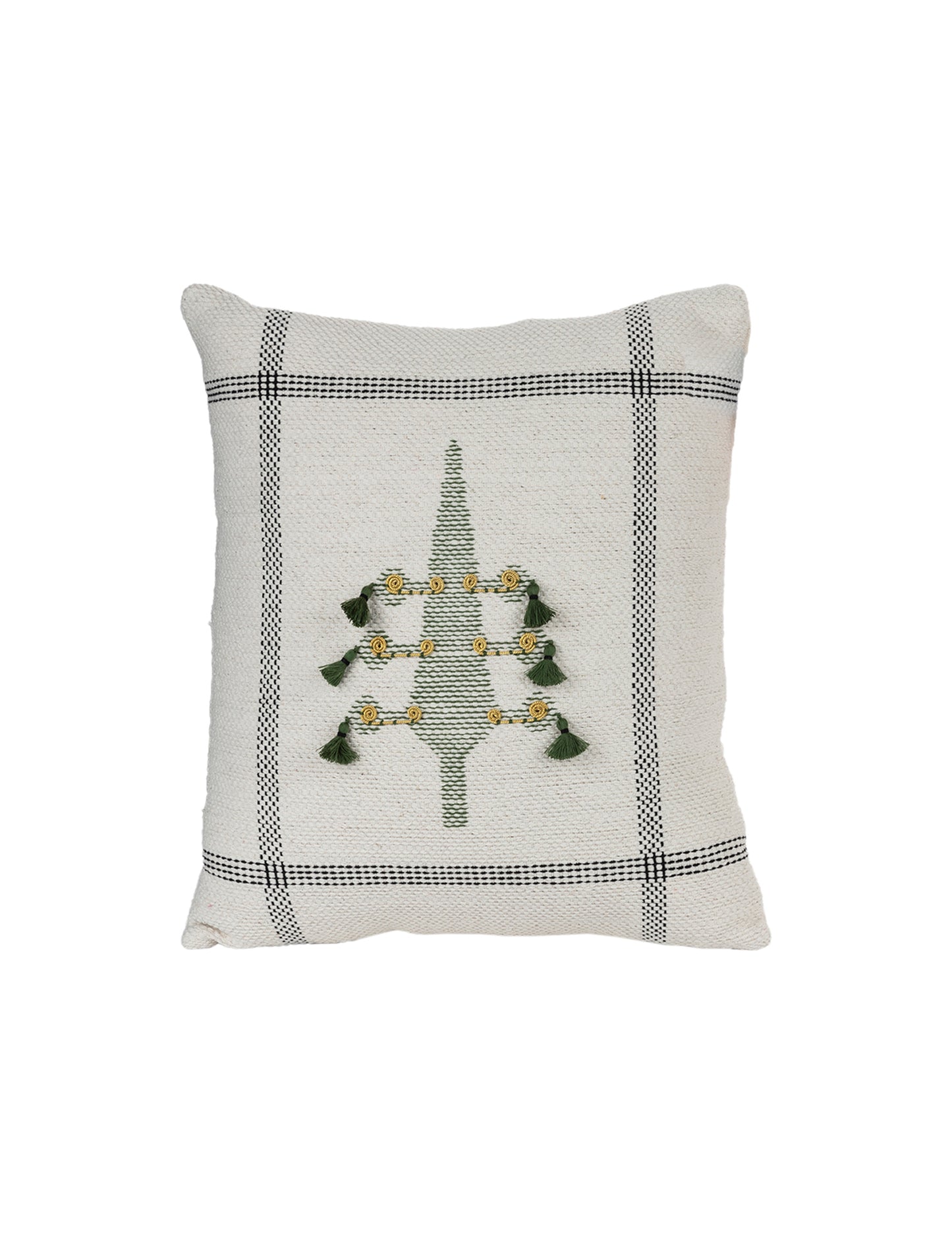 Hand-knit kilim cedar design cushion cover