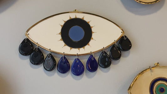 Handcrafted Minimal Crying Evil Eye Home Decor