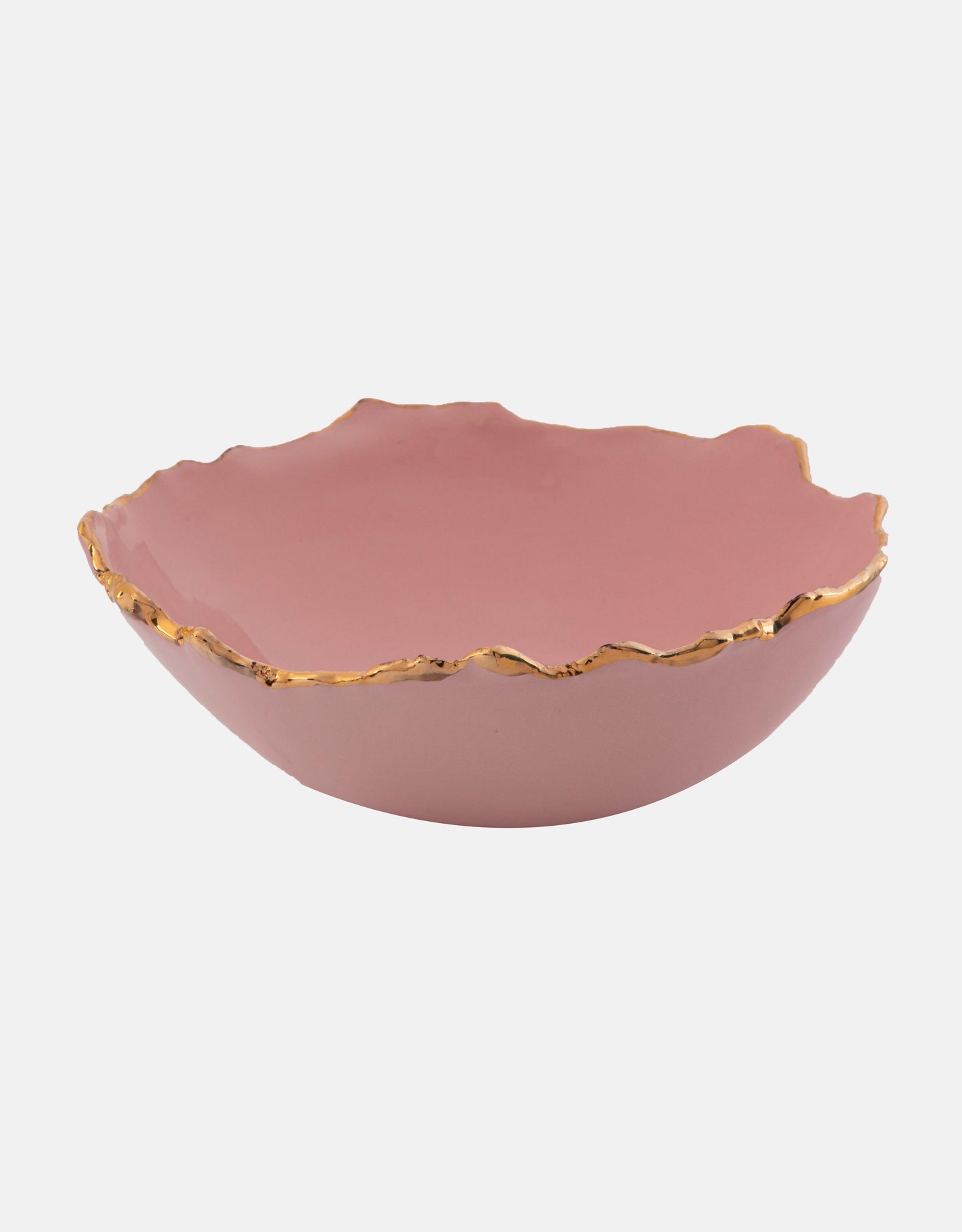 Gold Trimmed Wavy bowl - Berkeh 8"